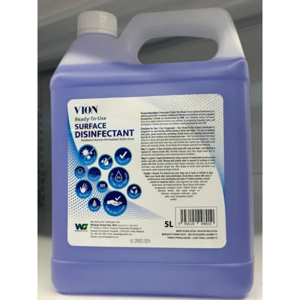 VION SURFACE DISINFECTANT MULTI PURPOSE CLEANING 5L