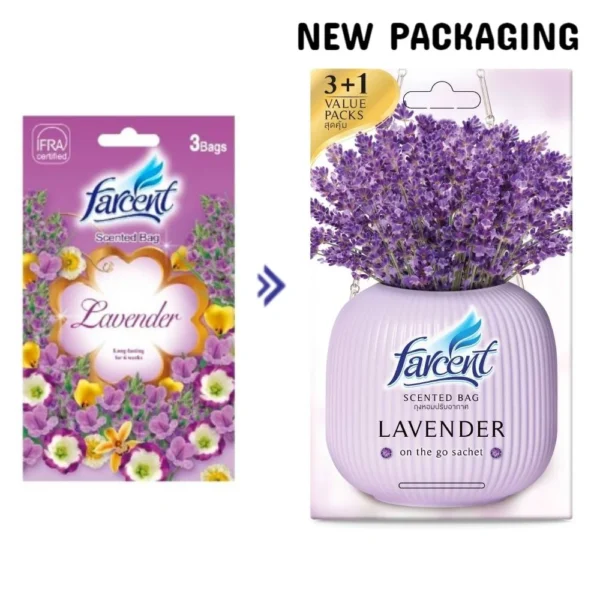 FARCENT Scented Bag Room Freshener    3X10G Lavender