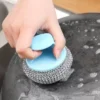 sg-11134201-23010-egrpg0nybdmv1c.webp Stainless Steel Wire Ball Brush Cleaning Brushes Wash Stubborn Sta Home Kitchen Household Cleaner