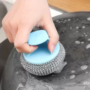 Stainless Steel Wire Ball Brush Cleaning Brushes Wash Stubborn Sta Home Kitchen Household Cleaner