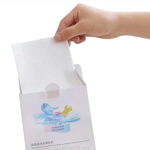 sg-11134201-23020-gjfkf9cl8zmv44.webp 24pcs Anti Dye Paper Color Powerful Absorption Sheet Washing Machine Laundry Wash Cloth Grabber Tool