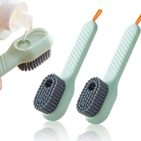 sg-11134201-81zwx-mmv66jl1edc151.webp Multifunctional Washing Brush 2 In 1 Soft Hair Soap Dispenser Shoes Household Laundry Cleaner Tool