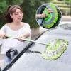 Adjustable 180  Rotation Car Wash Care Mop Microfiber Brush Vehicle Cleaning Tool Mop Kereta