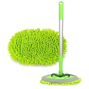 Adjustable 180  Rotation Car Wash Care Mop Microfiber Brush Vehicle Cleaning Tool Mop Kereta