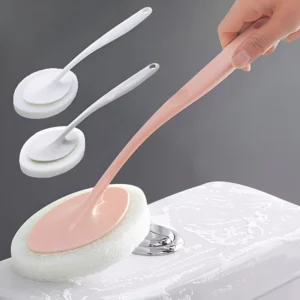 Long Handle Tile Wall Floor Bathroom Sponge Scrubber Window Cleaning Tool Berus Pembersih