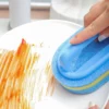 sg-11134201-82623-mlg17gb3prt08f.webp Plastic Handle Sponge Scrubber Brush Kitchen Bathroom Wall Cleaning Scrubber Berus Pembersih